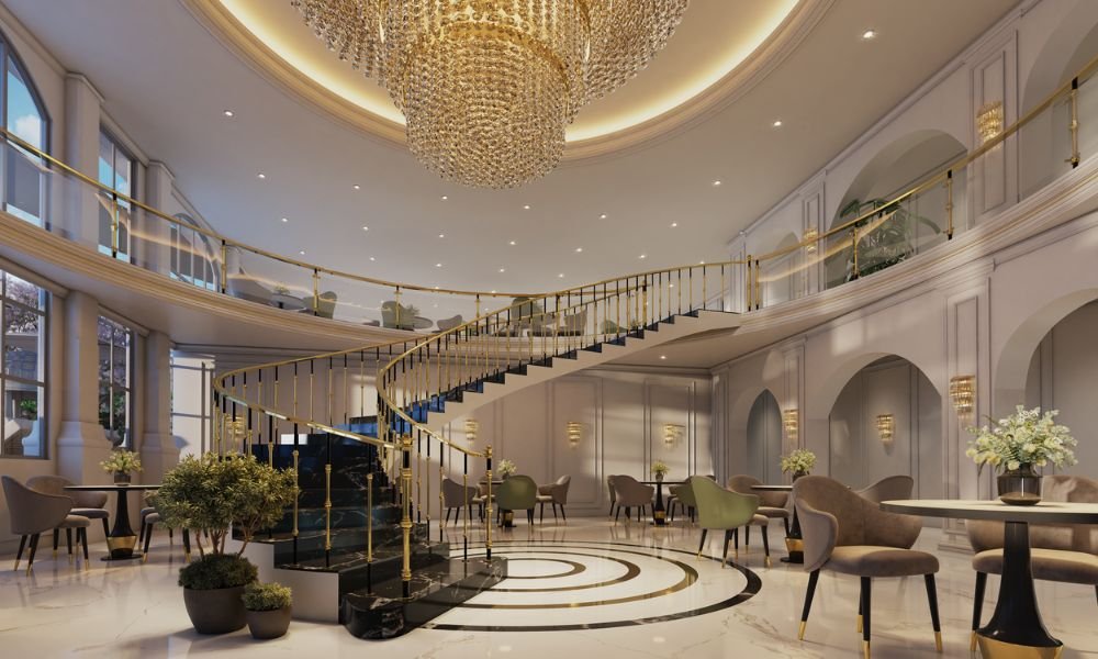L&T Panvel Crestoria Estate landscaped courtyard